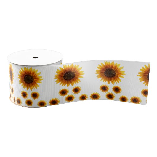 decoratieve zonnebloemen met lint (Spoel)