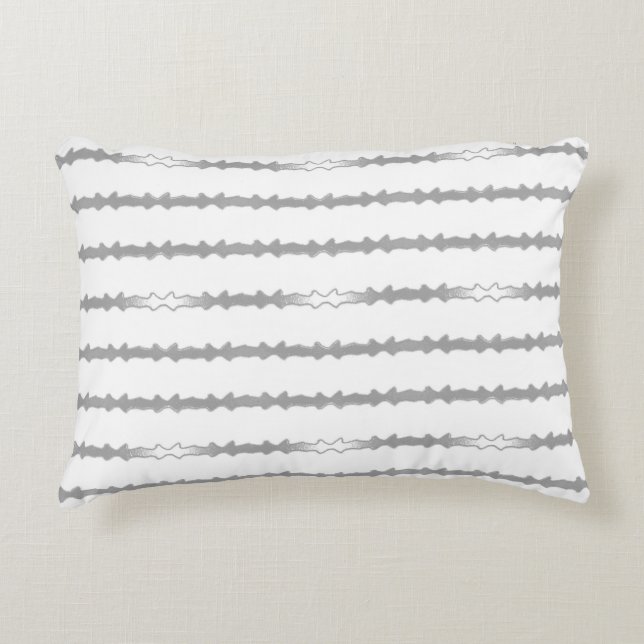 Décoratifs Coussins blancs et argentés (Devant)