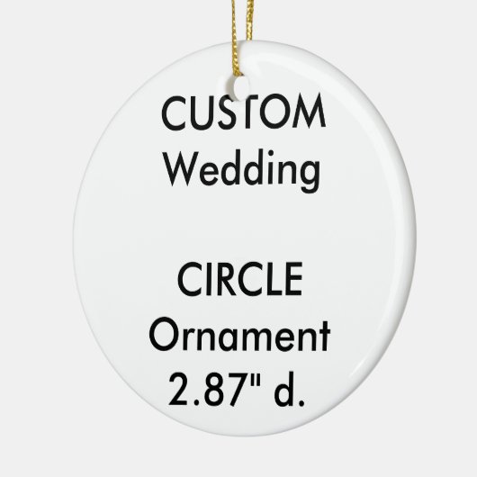 Décoration accrochante en céramique RONDE faite (Gauche)