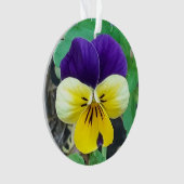 Décoration acrylique violet et jaune (devant)