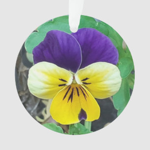 Décoration acrylique violet et jaune