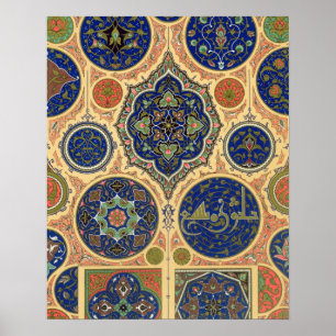 Décoration arabe, plaque XXVII de 'Polychrome O