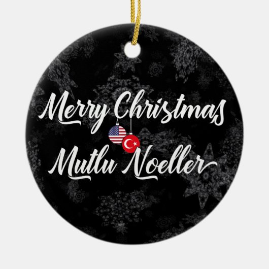 Décoration bilingue américaine turque de vacances (Devant)