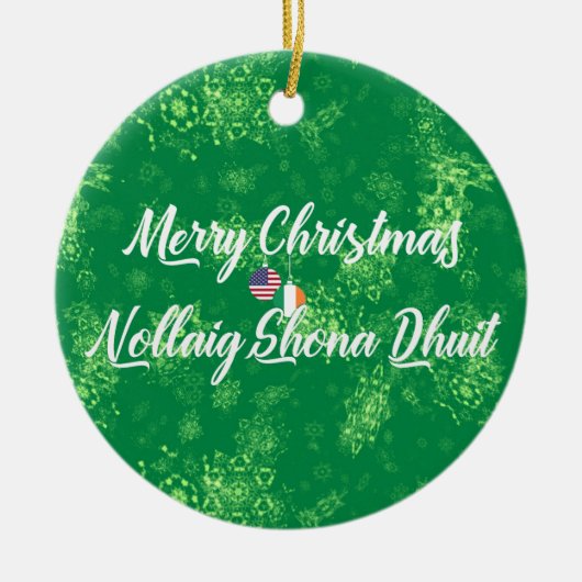 Décoration bilingue irlandaise américaine, gaéliqu (Devant)