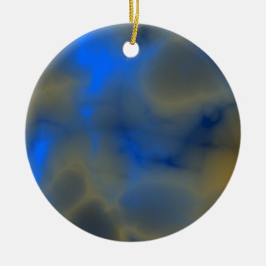 décoration bleue avec nuages (Devant)