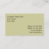 Décoration Carte de visite (Dos)