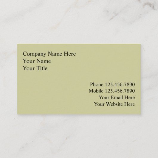 Décoration Carte de visite (Dos)