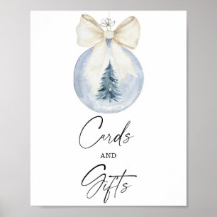 Décoration d'arbre d'hiver CARTES ET CADEAUX Affic