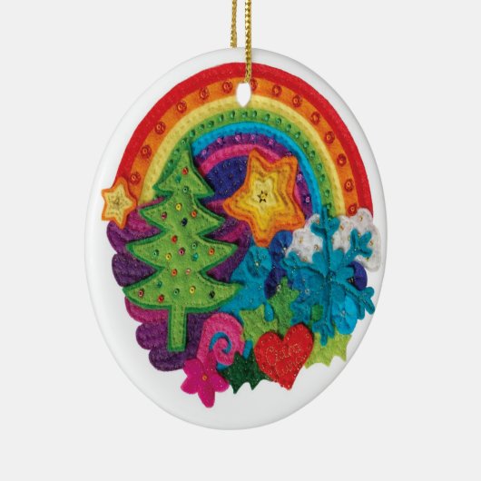 Décoration d'arc-en-ciel de Noël - une conception (Droite)