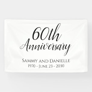 Décoration de bannière du 60e anniversaire