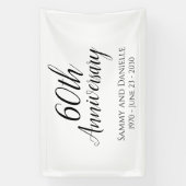 Décoration de bannière du 60e anniversaire (Verticale)