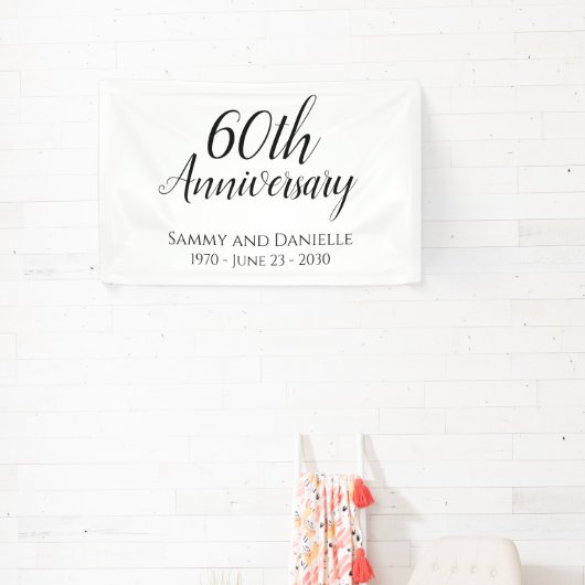 Décoration de bannière du 60e anniversaire (Insitu)