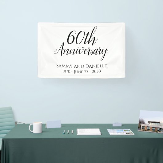 Décoration de bannière du 60e anniversaire (Salon professionnel)