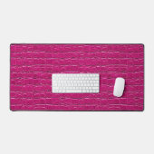 📋 Décoration de bureau en cuir rose pour le burea (Clavier et souris)