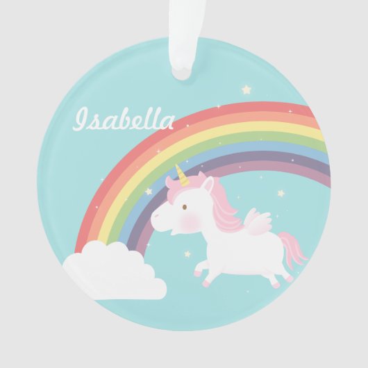 Décoration de chambre de filles licorne arc-en-cie (devant)