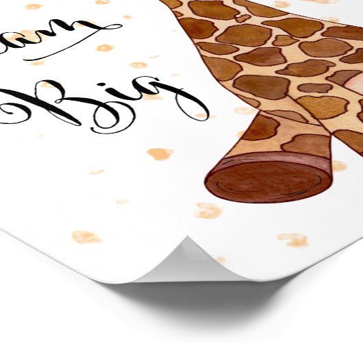 Décoration de chambre de nursery « Le bébé girafe  (Coin)