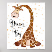 Décoration de chambre de nursery « Le bébé girafe  (Devant)