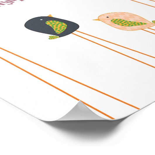 Décoration de chambre d'enfant Little Bird (Coin)