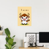Décoration de chambre d'enfants avec taureau de de (Bureau à domicile)