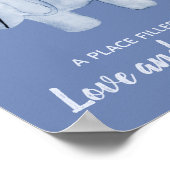 Décoration de chambre pour garçon en aquarelle ble (Coin)