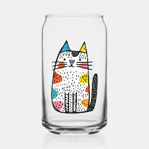 Décoration de chat de dessin animé coloré mignon