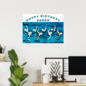 décoration de fête d'anniversaire de natation (Bureau à domicile)