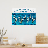 décoration de fête d'anniversaire de natation (Cuisine)
