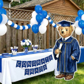Décoration de fête de fin d'études imprimable Ours