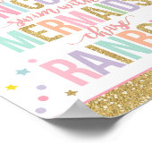 Décoration de fête licorne Panneau de fête licorne (Coin)