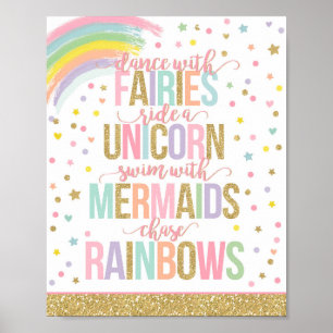 Décoration de fête licorne Panneau de fête licorne