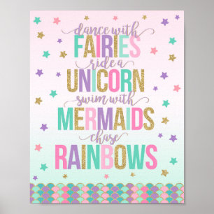 Décoration de fête licorne Panneau de fête licorne
