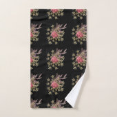 décoration de fleurs (Serviette à main)