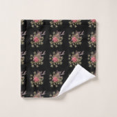décoration de fleurs (Gant de toilette)