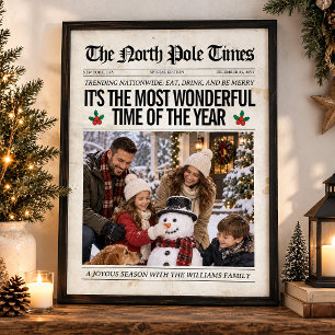 Décoration de journal de Noël personnalisée pour l