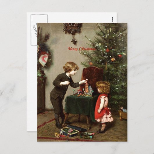 Décoration de la carte de Noël (Devant / Derrière)