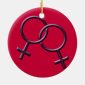 Décoration de l'amour de femmes gaies d'ornement (Dos)