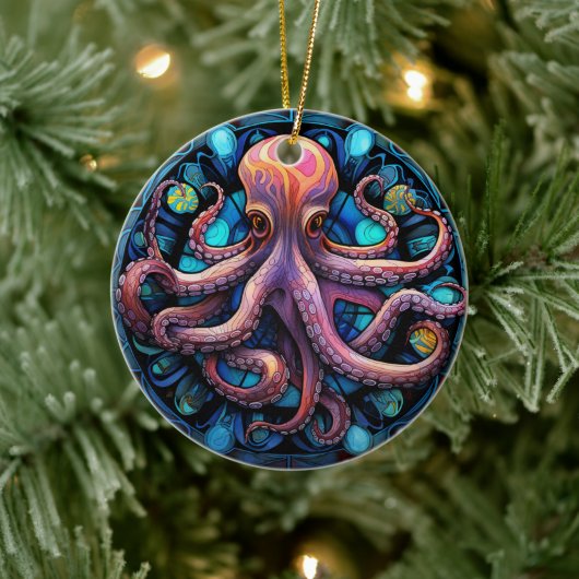 Décoration de l'arbre en céramique octopus (Arbre)