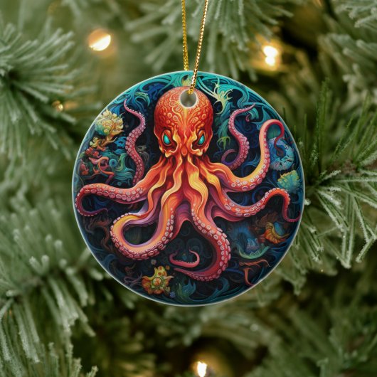 Décoration de l'arbre en céramique octopus (Arbre)