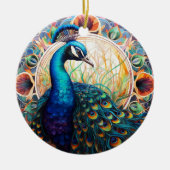 Décoration de l'arbre en céramique Peacock (Devant)