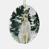 Décoration de lièvres d'hiver d'ornement de Noël (Droite)