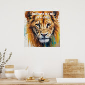 décoration de lion face-Wallart Peinture (Cuisine)