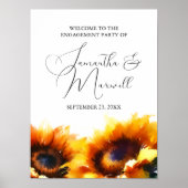 Décoration de mariage de fiançailles de tournesol (Devant)