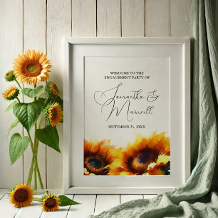 Décoration de mariage de fiançailles de tournesol