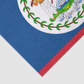 décoration de mode Belize, papier de soie drapeau  (Détail)