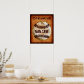 Décoration de mur de cave d'homme de baseball vint (Cuisine)