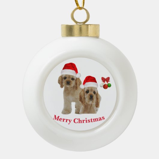 Décoration de Noël Cocker Spaniel (Devant)