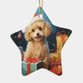 Décoration de Noël de caniche, Cadeau pour Amoureu (Gauche)