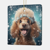 Décoration de Noël de caniche, Cadeau pour Amoureu (Gauche)