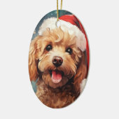 Décoration de Noël de caniche, Cadeau pour Amoureu (Gauche)