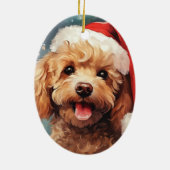 Décoration de Noël de caniche, Cadeau pour Amoureu (Dos)